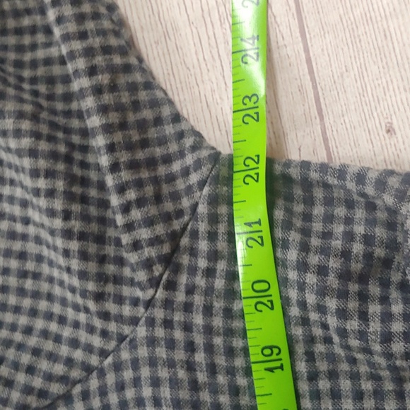 ZARA GINGHAM TOP WITH FLOWY EDGE DETAILS - Picture 10 of 11